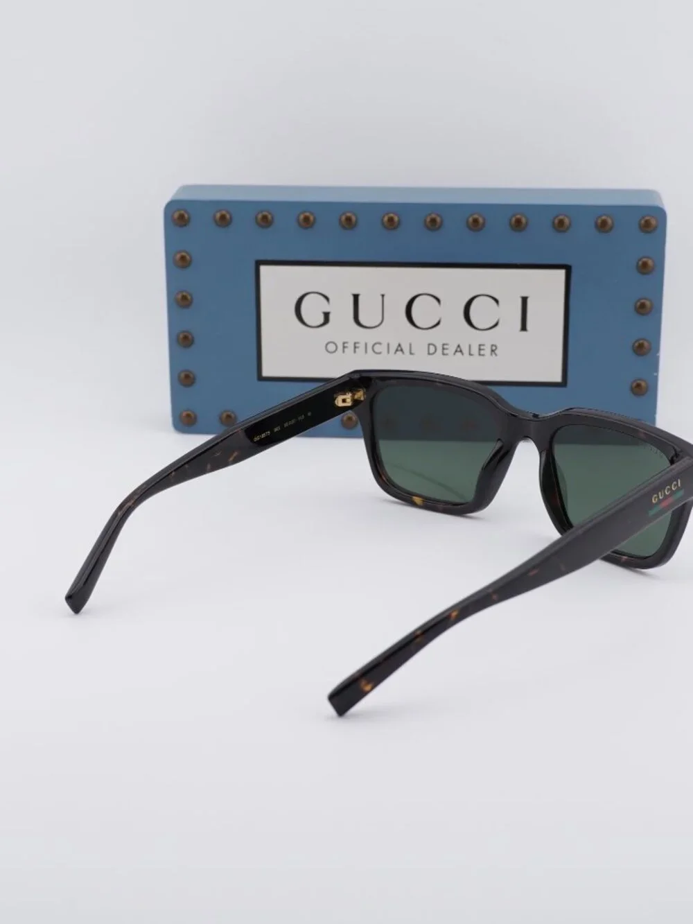 Gucci GG1857S 002 Square Sunglasses - Havana\Green